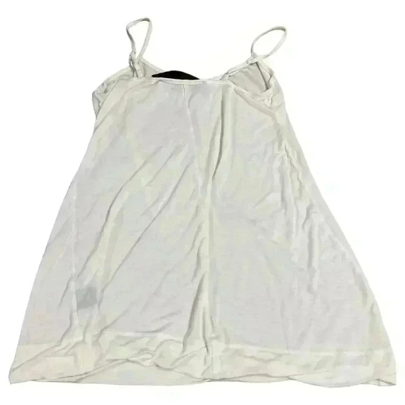 Leyendecker Women's White Basic Tank Top Camisole Size S - Picture 3 of 6